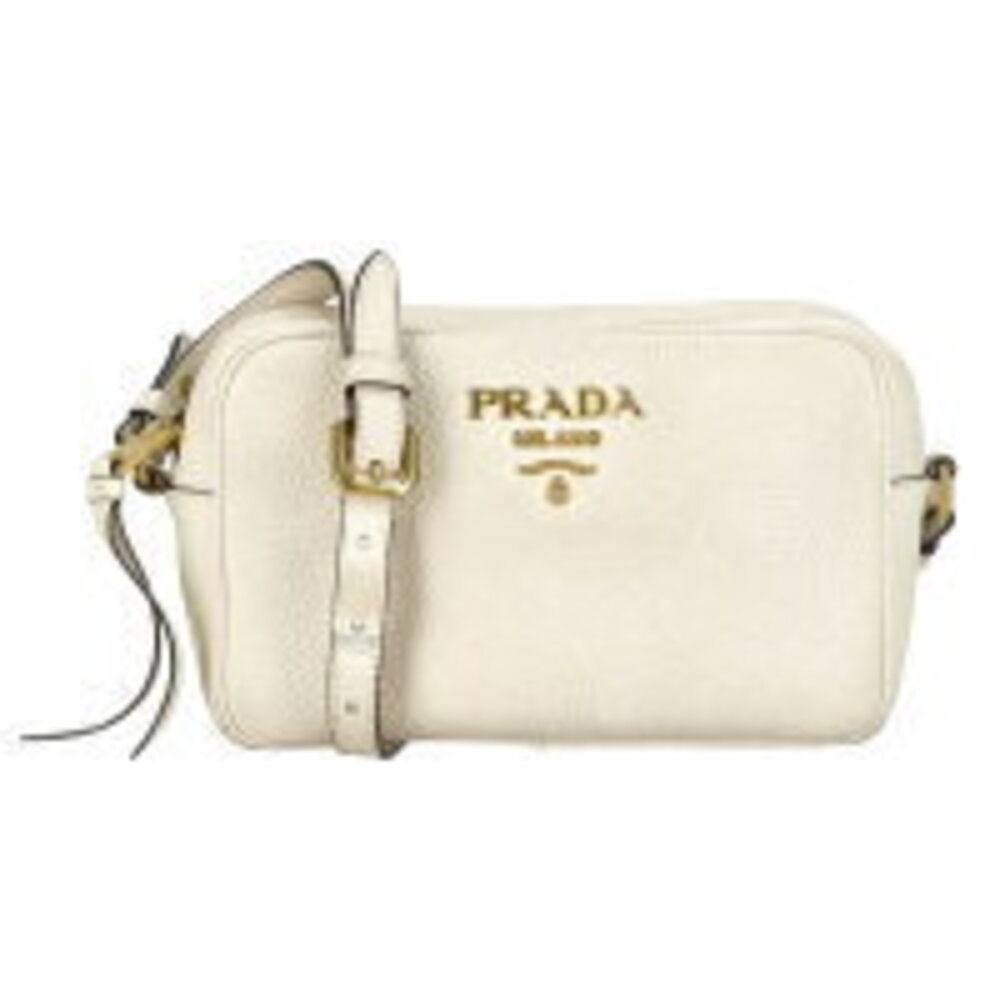 Prada Vitello Phenix leather camera crossbody bag White